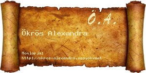 Ökrös Alexandra névjegykártya